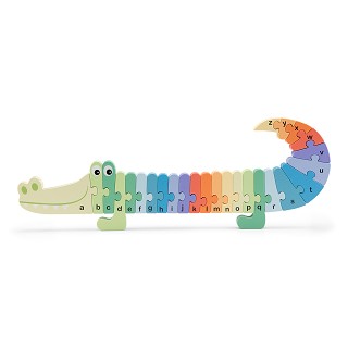 Alphabet puzzle - crocodile